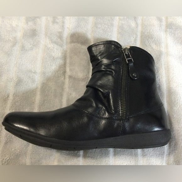 Josef Seibel Faye 5 Black Leather Ankle Boot EU 37 US 6 to 6.5 - Picture 8 of 11